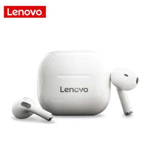 Lenovo-LP40-TWS-Wireless-Bluetooth-Earbuds-white